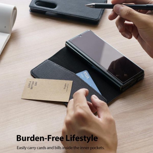 bao da samsung galaxy z fold3 5g ringke folio signature 10