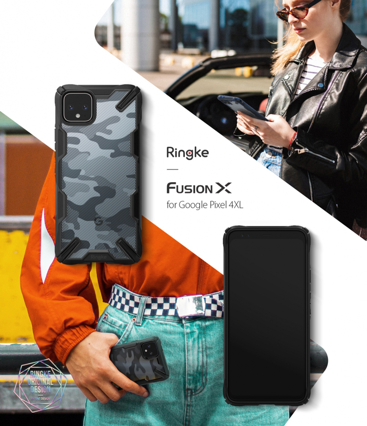 Op lung Google Pixel 4 XL Ringke Fusion X Design 02 bengovn