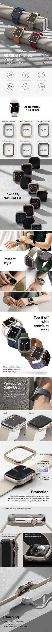 Bezel Styling Premium NEW DESIGN for Apple Watch 7 ringkevietnam scaled