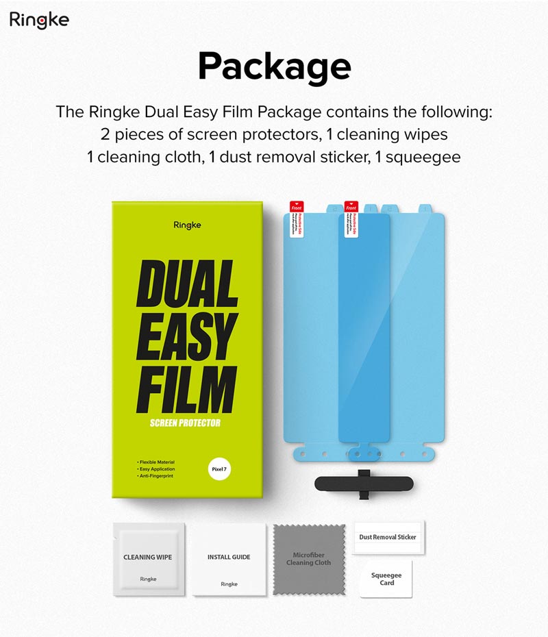 Dán full màn hình Google Pixel 7 Ringke Dual Easy Film