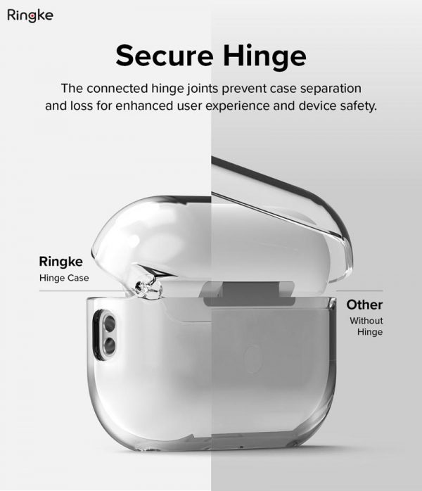 Vỏ ốp Airpods Pro 2 Ringke Hinge Clear