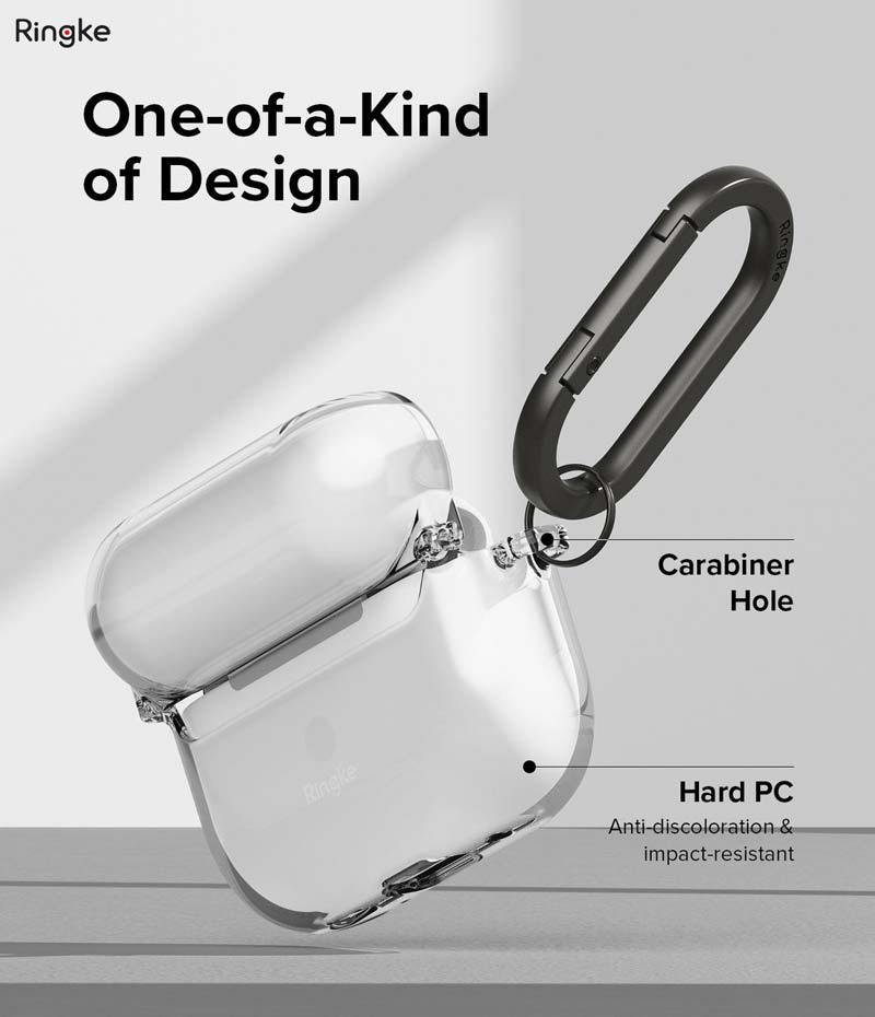 Vỏ ốp Airpods Pro 2 Ringke Hinge Clear