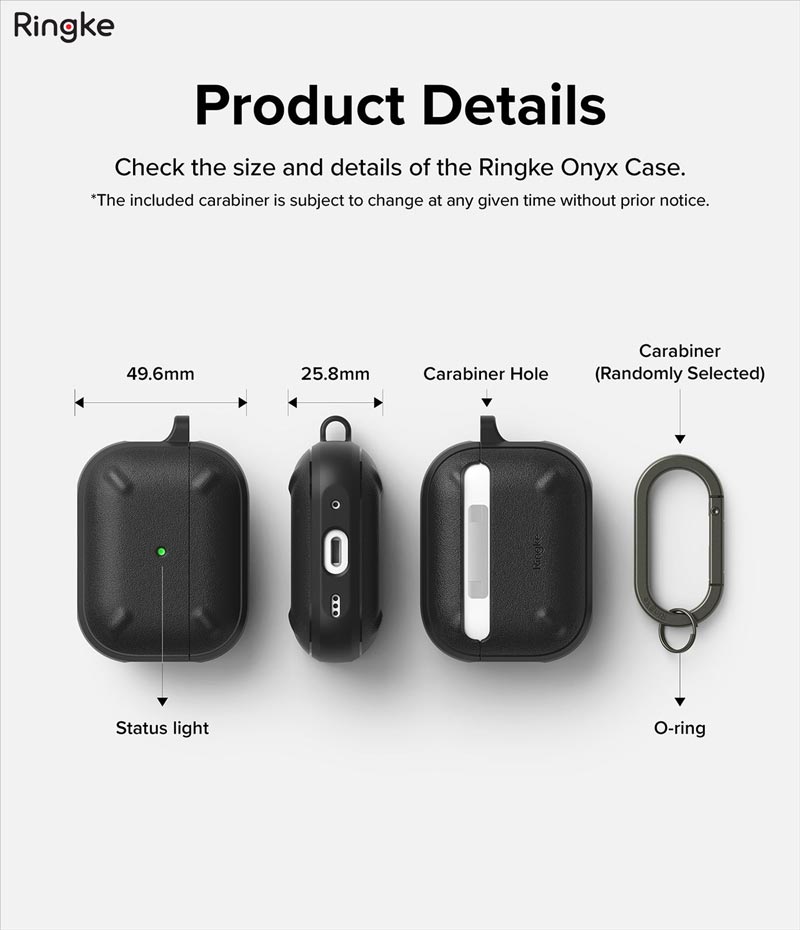 Ốp AirPods Pro 2 Ringke Onyx