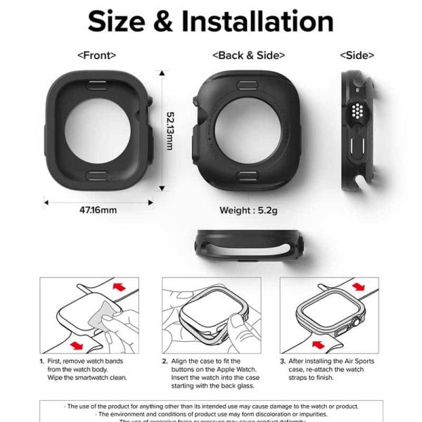 ốp apple watch ultra ringke air sports