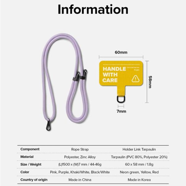 RINGKE Holder Link Strap | Tarpaulin Yellow