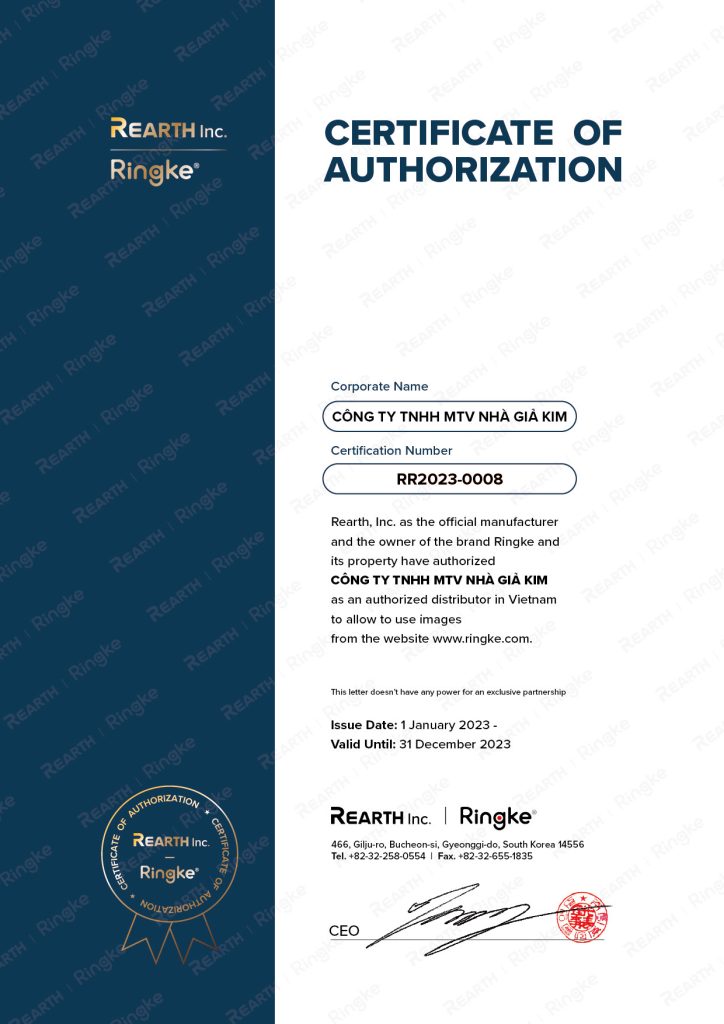 ringkevietnam certificate authorization 2023