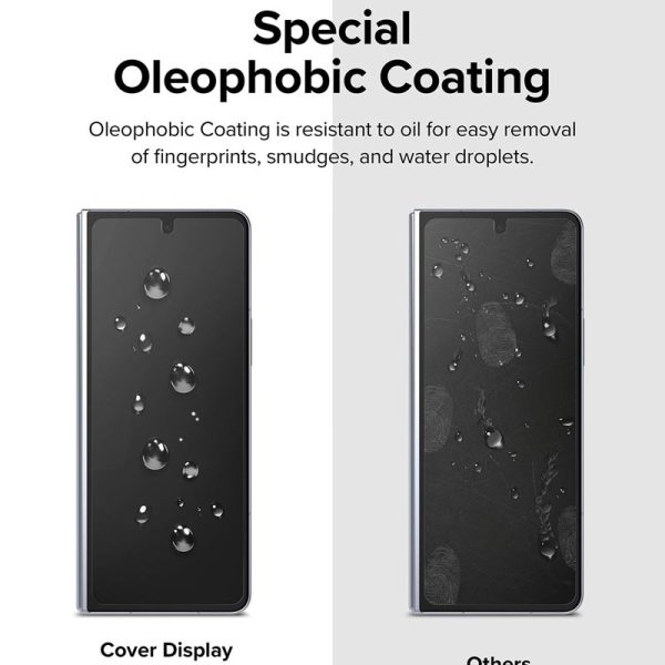 dán cường lực galaxy z fold 5 ringke cover display glass màn hình ngoài