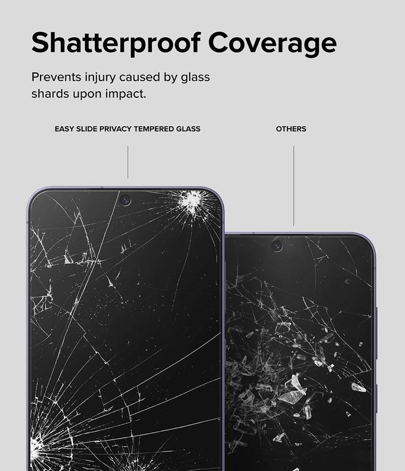 dán cường lực chống nhìn trộm Samsung galaxy s24 ringke easy slide privacy tempered glass
