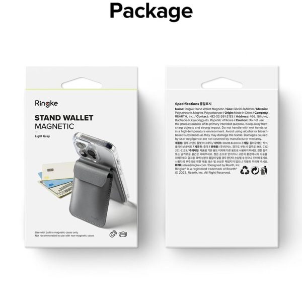 ví kiêm giá đỡ ringke stand wallet magnetic