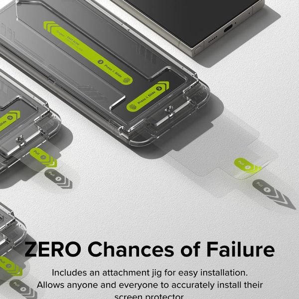 dán cường lực Samsung Galaxy S24 Ultra Ringke Easy Slide Tempered Glass
