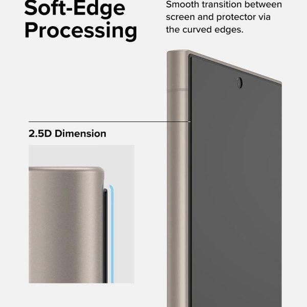 dán cường lực Samsung Galaxy S24 Ultra Ringke Easy Slide Tempered Glass