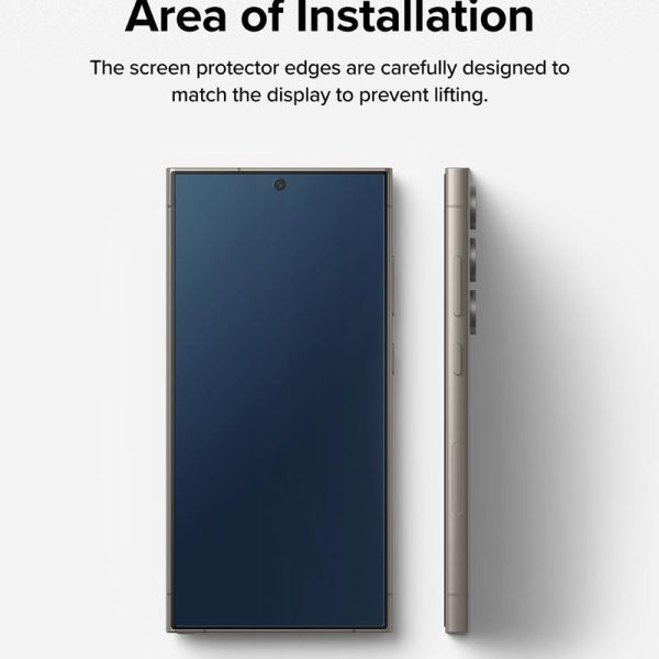 dán cường lực Samsung Galaxy S24 Ultra Ringke Easy Slide Tempered Glass
