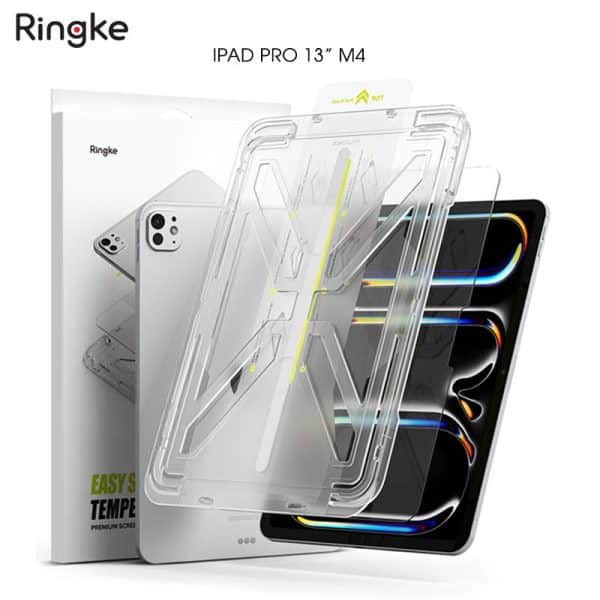 dán màn hình cường lực iPad Pro 13" M4 Ringke Easy Slide Tempered Glass