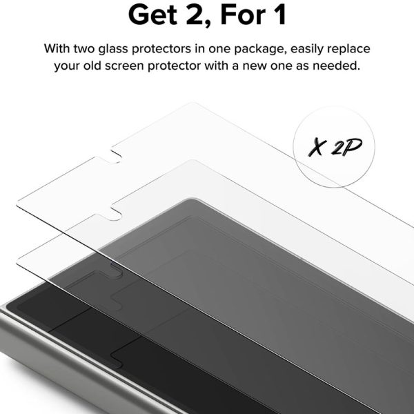 [Combo 2] Dán cường lực Samsung Galaxy Z Fold 6 RINGKE Cover Display Tempered Glass (Màn hình ngoài)