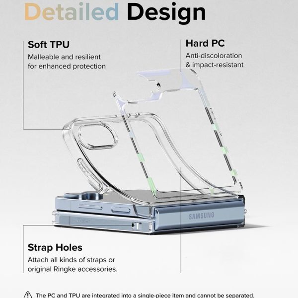 Ốp lưng Samsung Galaxy Z Flip 6 Ringke Fusion Design