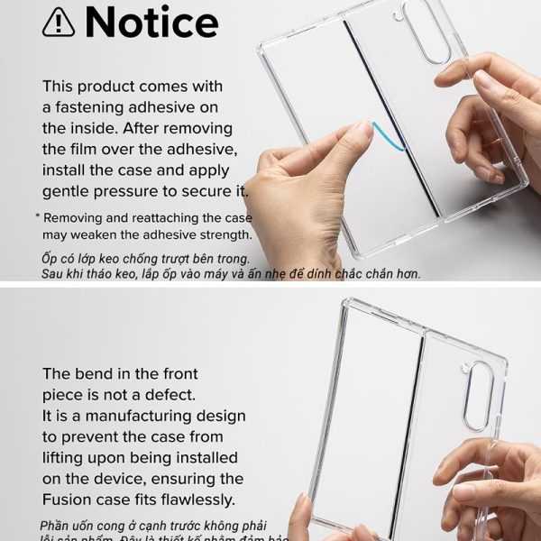 Ốp lưng Samsung Galaxy Z Fold 6 Ringke Fusion