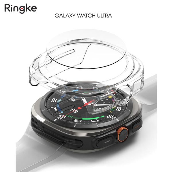 vỏ ốp kèm dán cường lực Galaxy Watch Ultra Ringke Slim & Glass