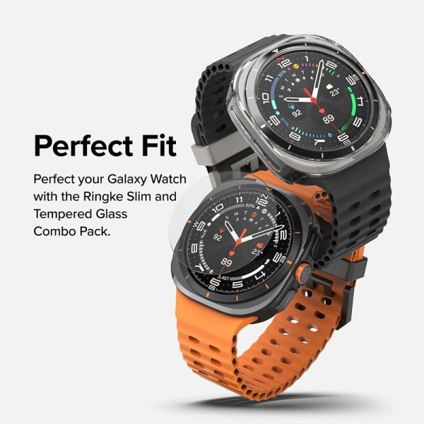 vỏ ốp kèm dán cường lực Galaxy Watch Ultra Ringke Slim & Glass