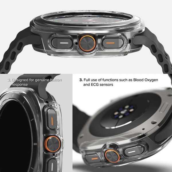vỏ ốp kèm dán cường lực Galaxy Watch Ultra Ringke Slim & Glass