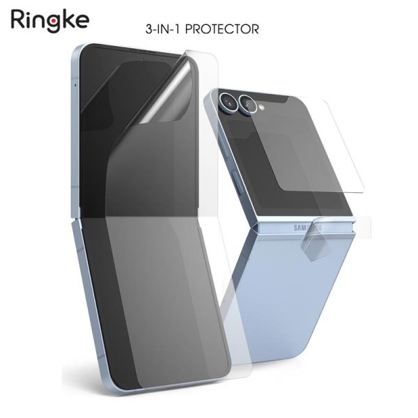 bộ dán màn hình Samsung galaxy z flip 6 ringke 3-in-1 protector