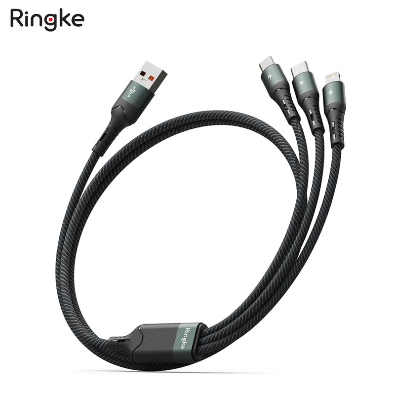 cáp sạc nhanh đa năng ringke 3-in-1 fast charging multi cable