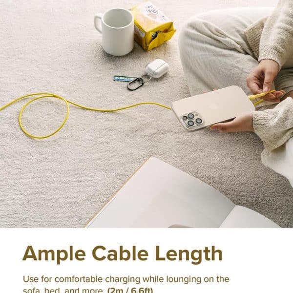 cáp sạc nhanh ringke fast charging pastel cable c-to-c