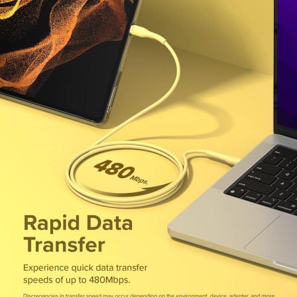 cáp sạc nhanh ringke fast charging pastel cable c-to-c