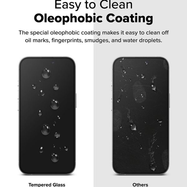dán cường lực iPhone 16 plus ringke easy slide tempered glass