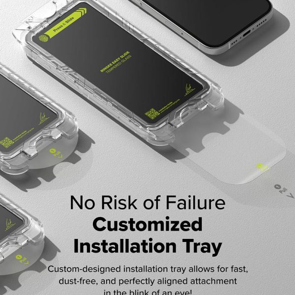 dán cường lực iPhone 16/iPhone 15 ringke easy slide tempered glass