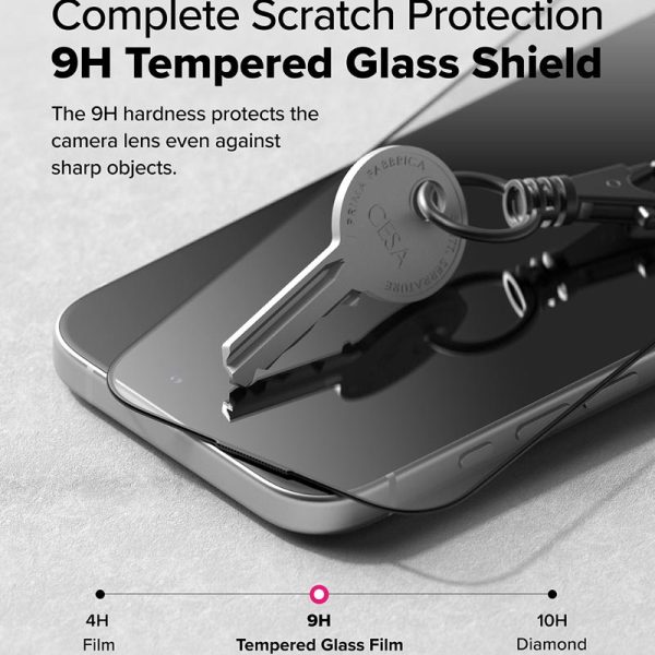 dán cường lực iPhone 16/iPhone 15 ringke easy slide tempered glass