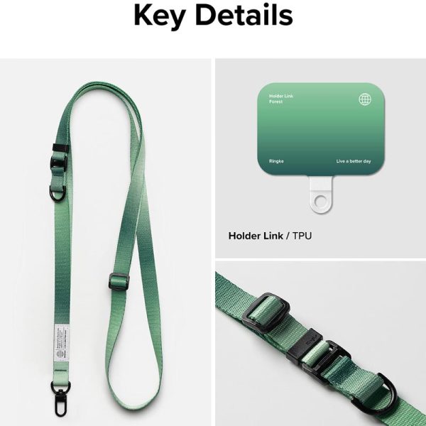 dây đeo Ringke Holder Link & Snap Hook Lanyard Strap
