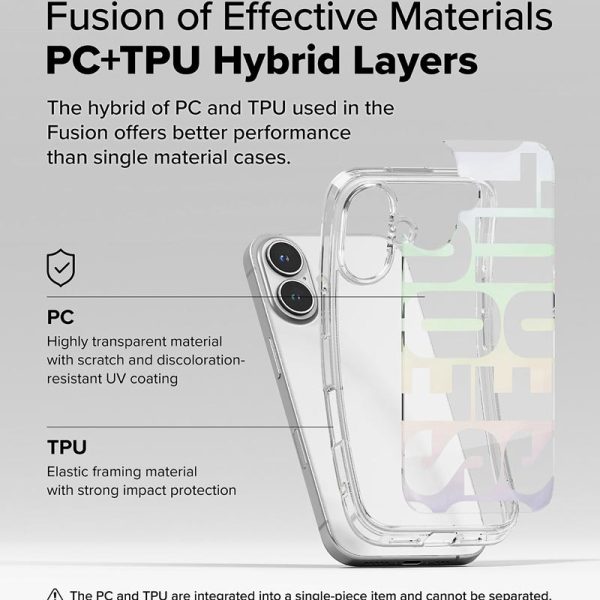 ốp lưng iPhone 16 Plus Ringke Fusion Design