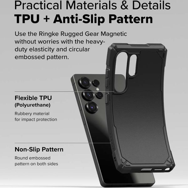 Ốp lưng Samsung Galaxy S25 Ultra RINGKE Rugged Gear Magnetic