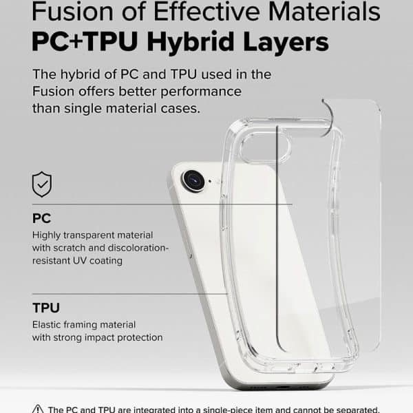 ốp lưng iPhone 16e Ringke Fusion