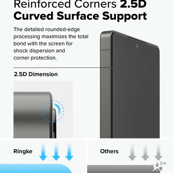 dán cường lực chống nhìn trộm Samsung Galaxy S25 Ultra Ringke Easy Slide Privacy Tempered Glass