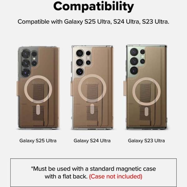 Ví từ tính RINGKE Folio Grip Wallet Magnetic cho S25 Ultra/S24 Ultra
