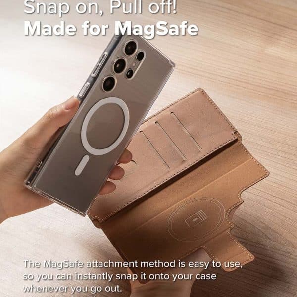 Ví từ tính RINGKE Folio Grip Wallet Magnetic cho S25 Ultra/S24 Ultra