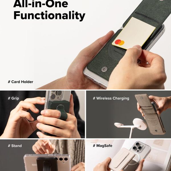 ví kiêm giá đỡ ringke slide grip wallet magnetic