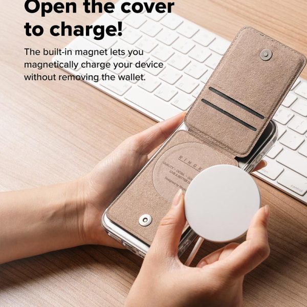 ví kiêm giá đỡ ringke slide grip wallet magnetic