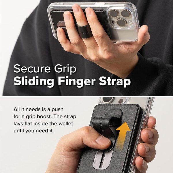 ví kiêm giá đỡ ringke slide grip wallet magnetic