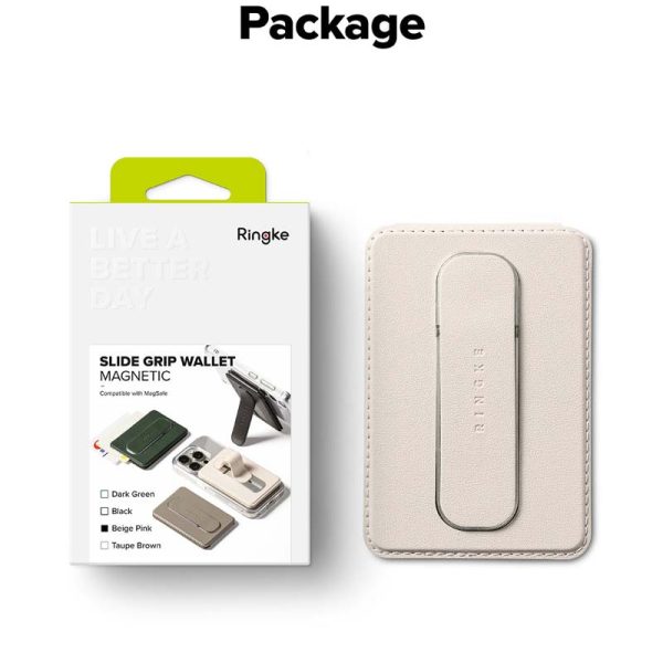 ví kiêm giá đỡ ringke slide grip wallet magnetic