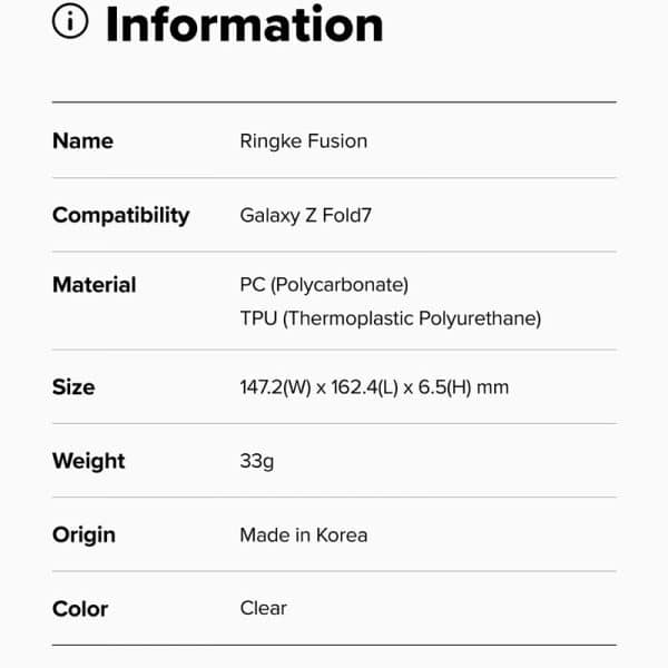 op lung samsung galaxy z fold 7 ringke fusion content 17