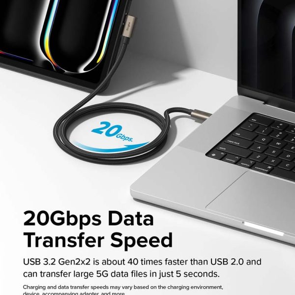 Cáp sạc nhanh Ringke 90 degree USB 3.2 Gen 2x2 USB-C