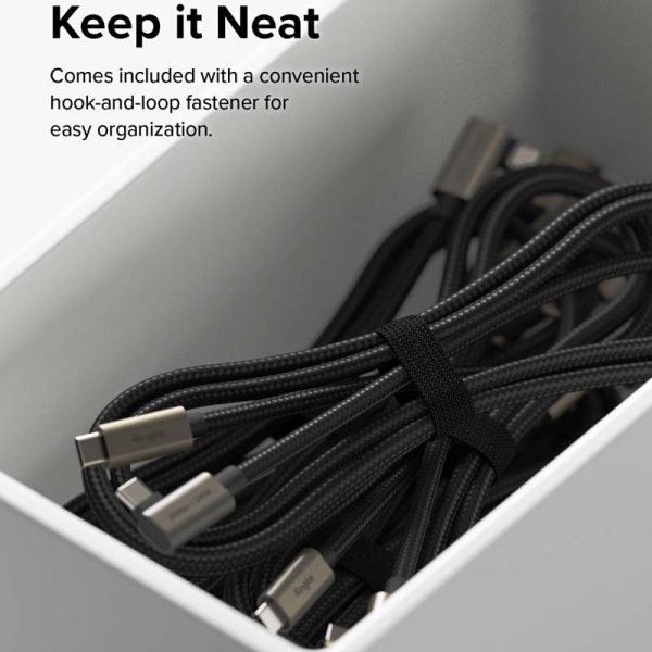 Cáp sạc nhanh Ringke 90 degree USB 3.2 Gen 2x2 USB-C