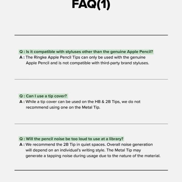 Đầu bút thay thế Ringke Metal Tips dành cho Apple Pencil
