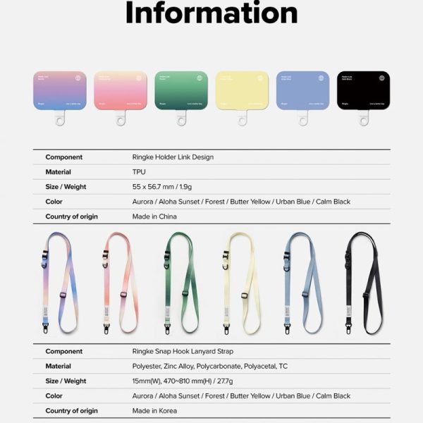 Holder Link Snap Hook Lanyard Strap