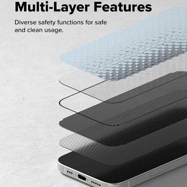 Dán cường lực chống nhìn trộm iPhone 17 RINGKE Easy Slide Privacy Tempered Glass
