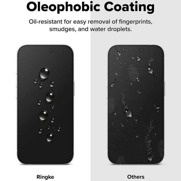 Dán cường lực chống nhìn trộm iPhone 17 RINGKE Easy Slide Privacy Tempered Glass