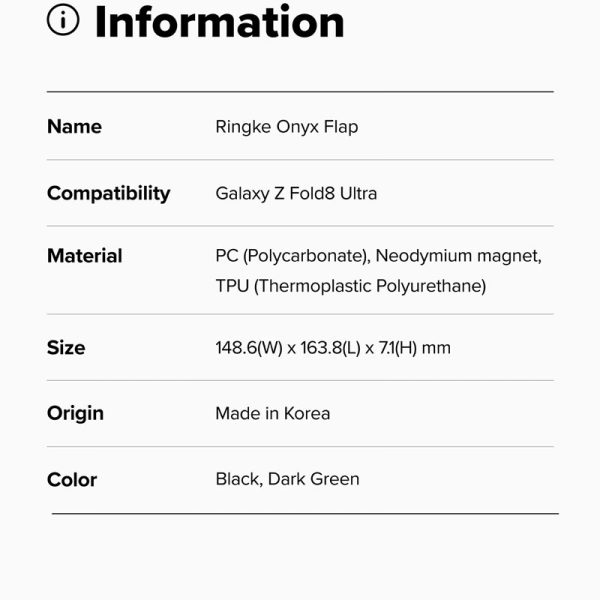 op lung samsung galaxy z fold 8 ultra ringke onyx flap content 20